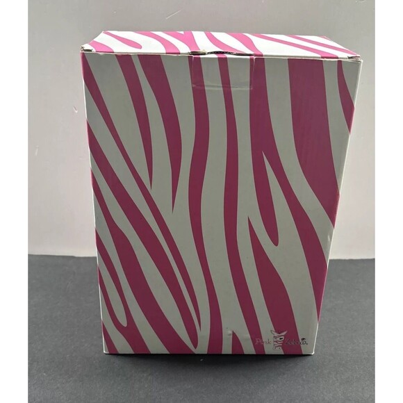 Pink Zebra Metal Parrot Warmer Wax Melt Shade Decor Art 9.5" Tall New In Box - Picture 10 of 10